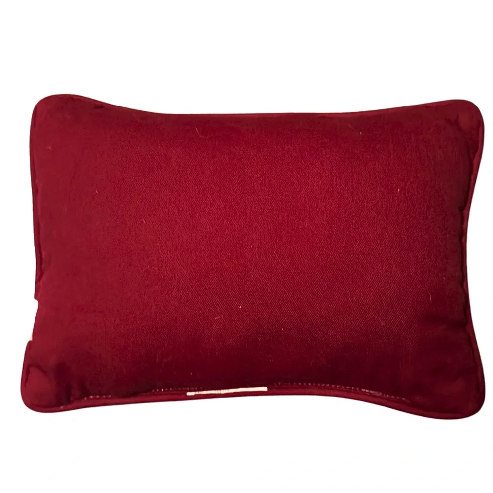 Riverdale Decorative Happy Holidays Accent Pillow 9”x12” Christmas USA Made